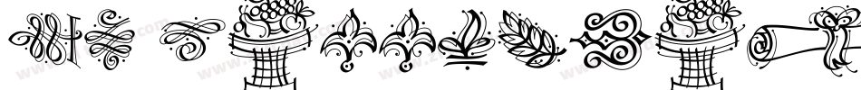 DF Calligraphic Ornaments字体转换